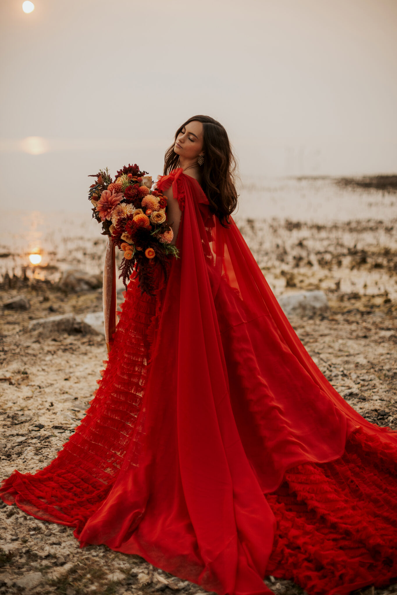 Lady in Red - Utah Bride & Groom