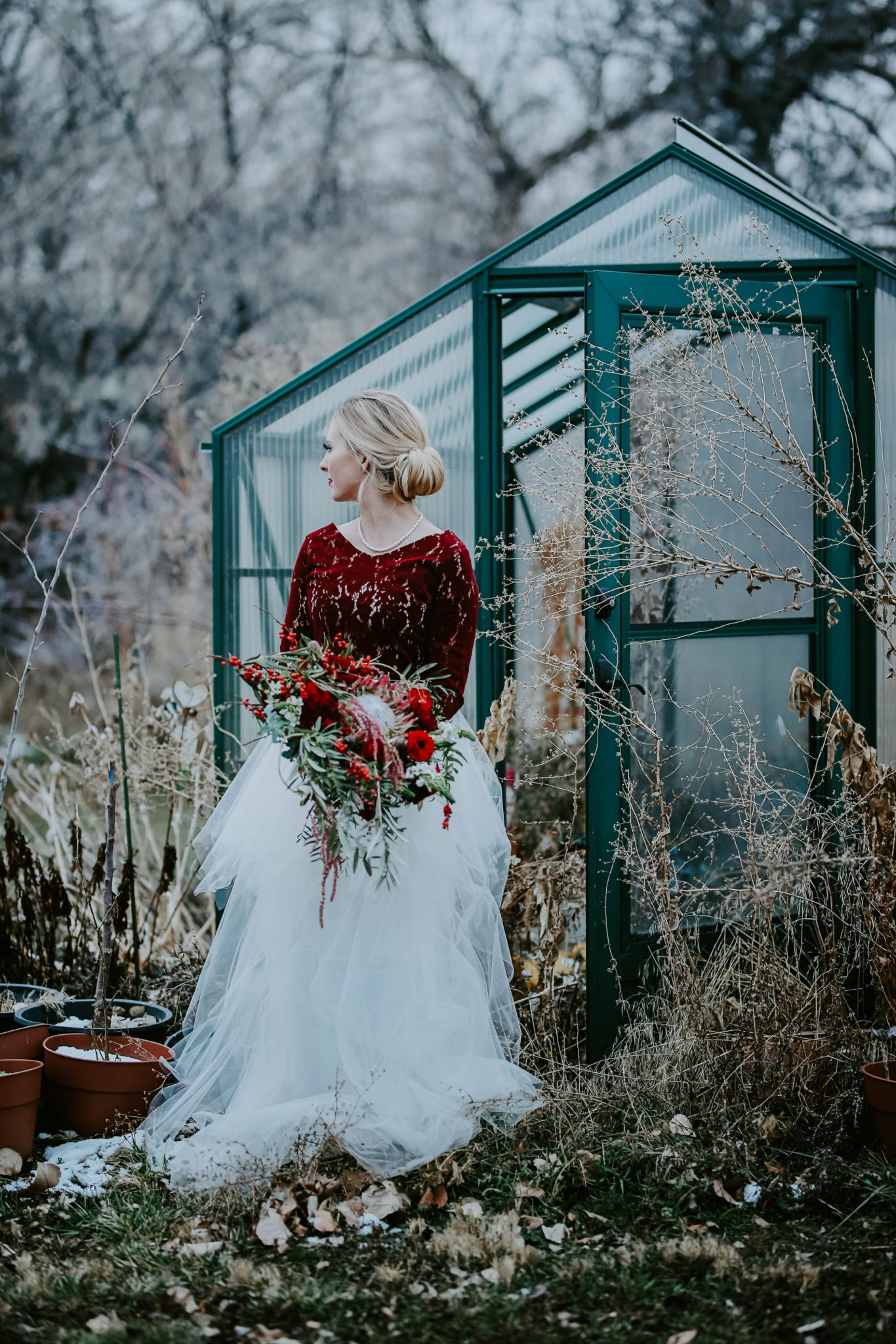 Winter Berry Romance - Utah Bride & Groom